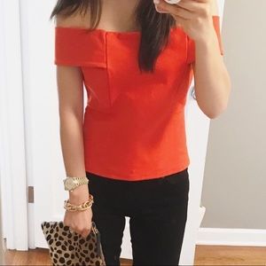 Anthropologie Coral Top